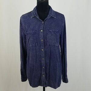 Staring At Stars women M grey shirt embroidered